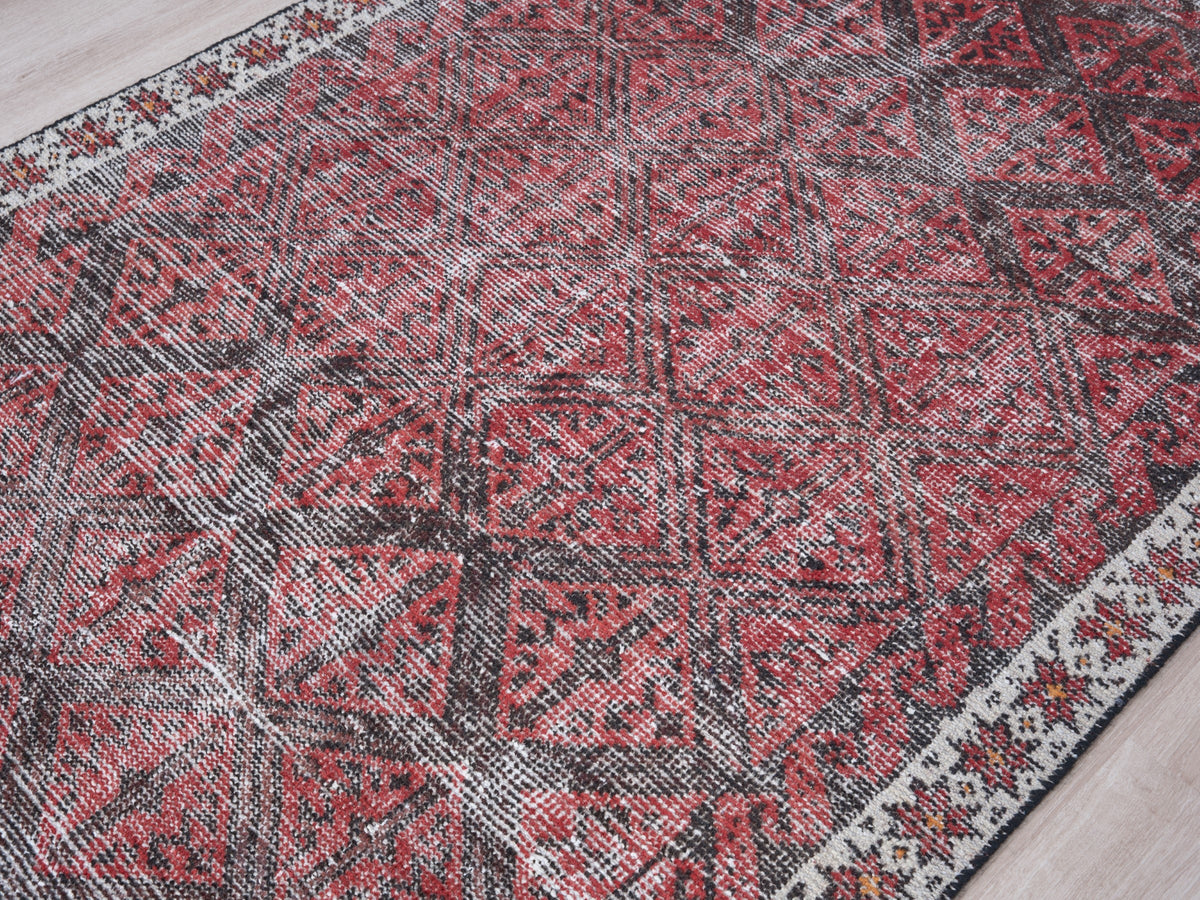 3'6" x 5'7" Vintage Persian Style Red Rug