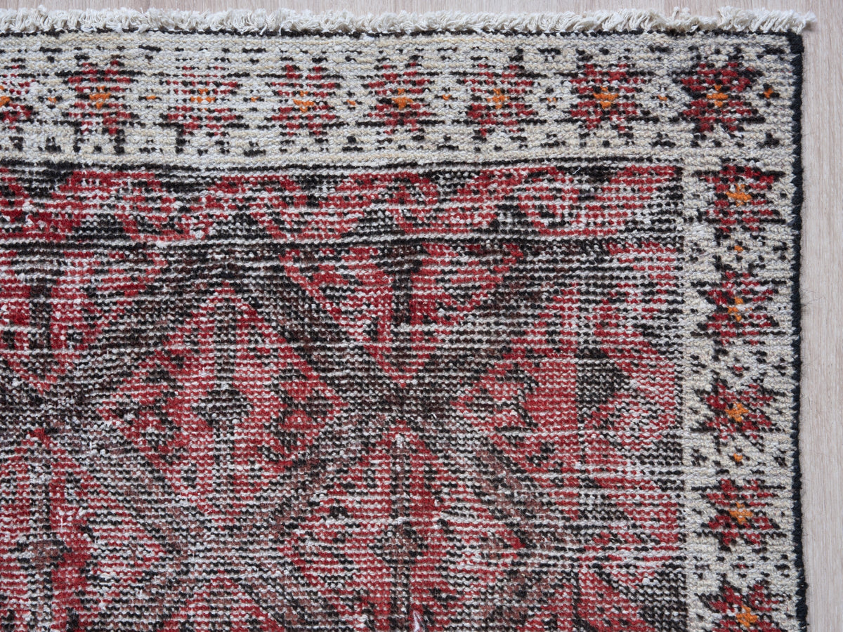 3'6" x 5'7" Vintage Persian Style Red Rug