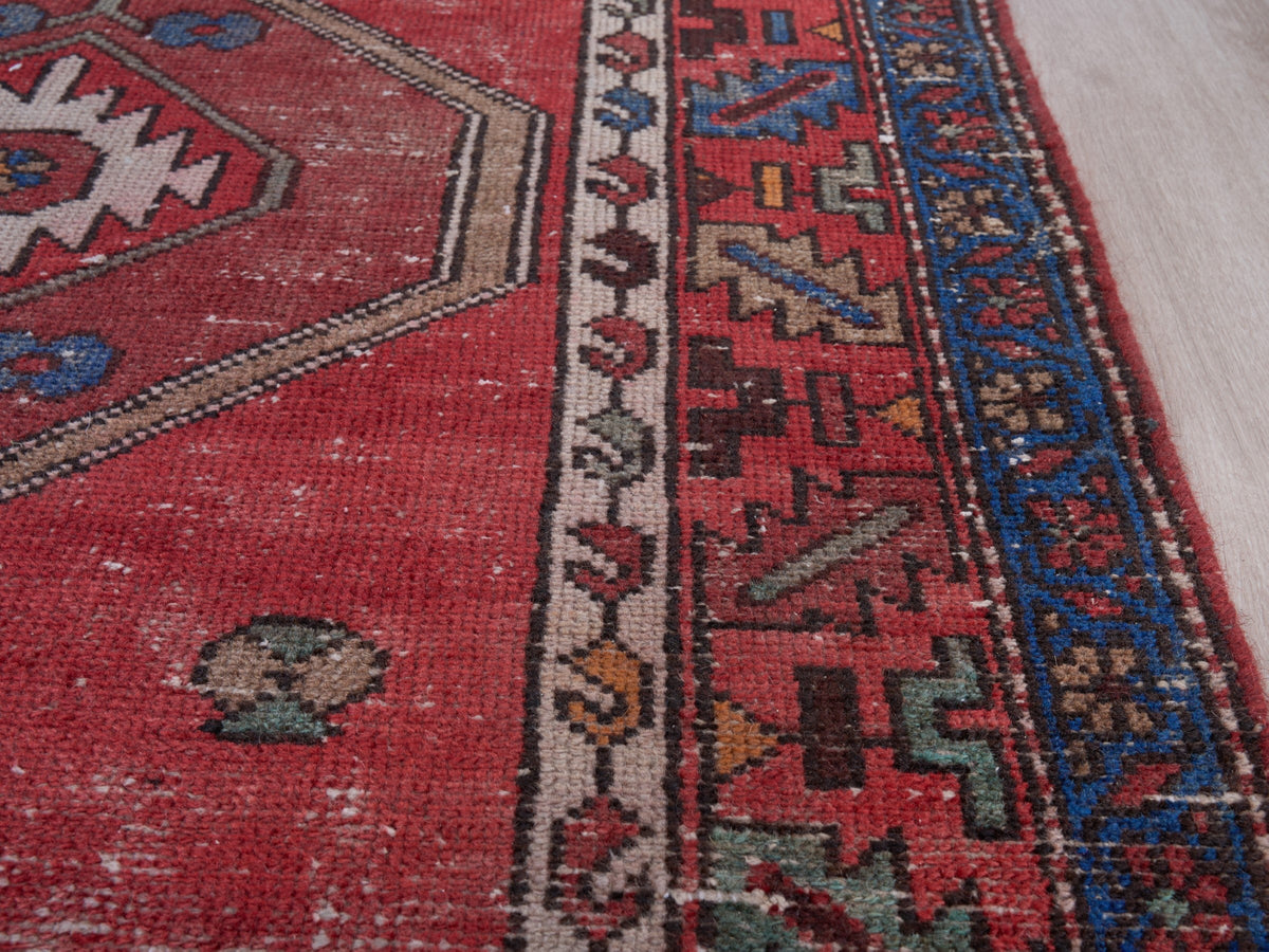 3'2" x 12'6" Oriental Red Persian Style Rug Runner