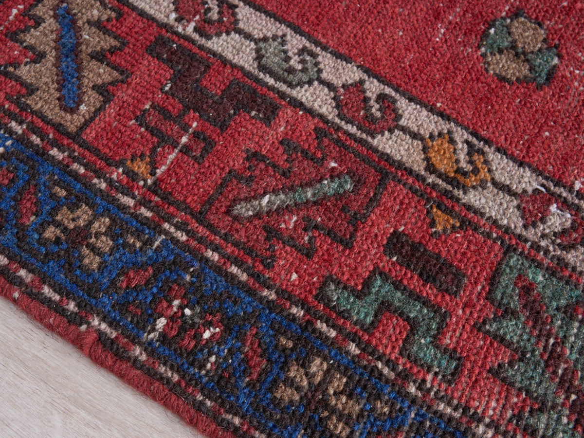 3'2" x 12'6" Oriental Red Persian Style Rug Runner