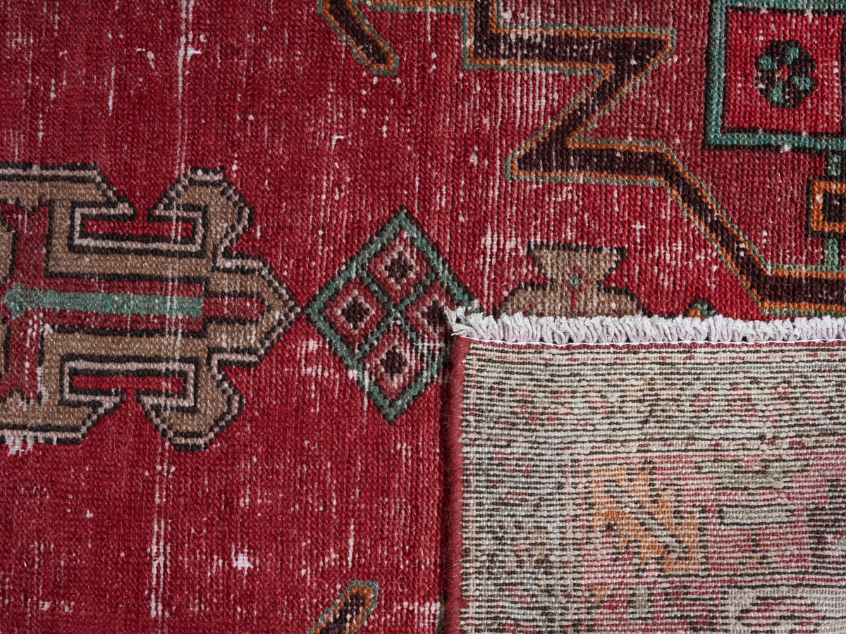 3'2" x 12'6" Oriental Red Persian Style Rug Runner