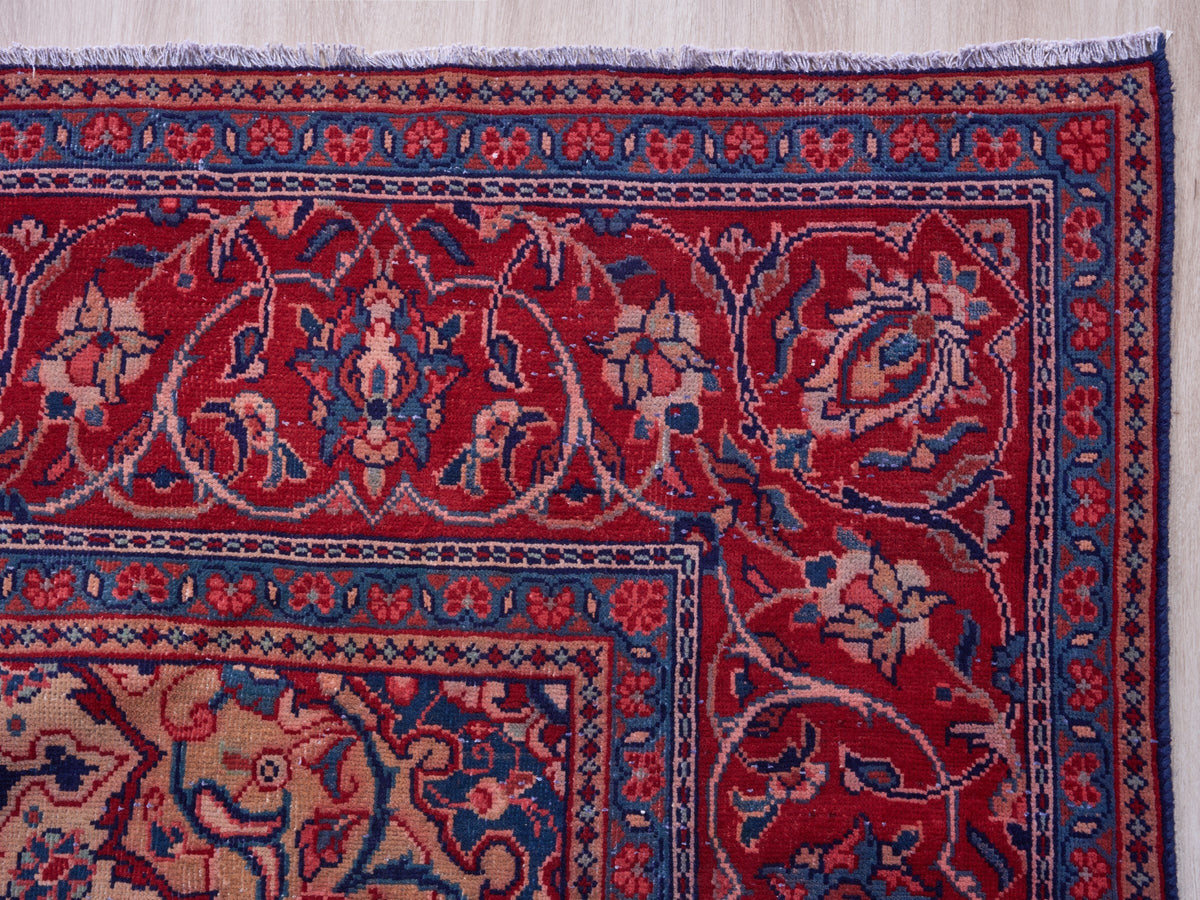 9'5" x 12'11" Handmade Oriental Persian Style Red Rug