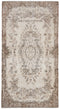 3'7" x 6'9" Neutral Vintage Turkish Rug