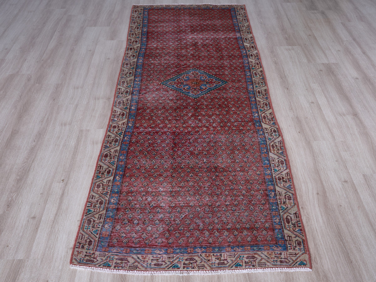 2'11" x 9'9" Oriental Red Persian Style Runner Rug