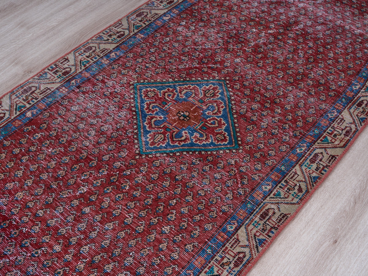 2'11" x 9'9" Oriental Red Persian Style Runner Rug