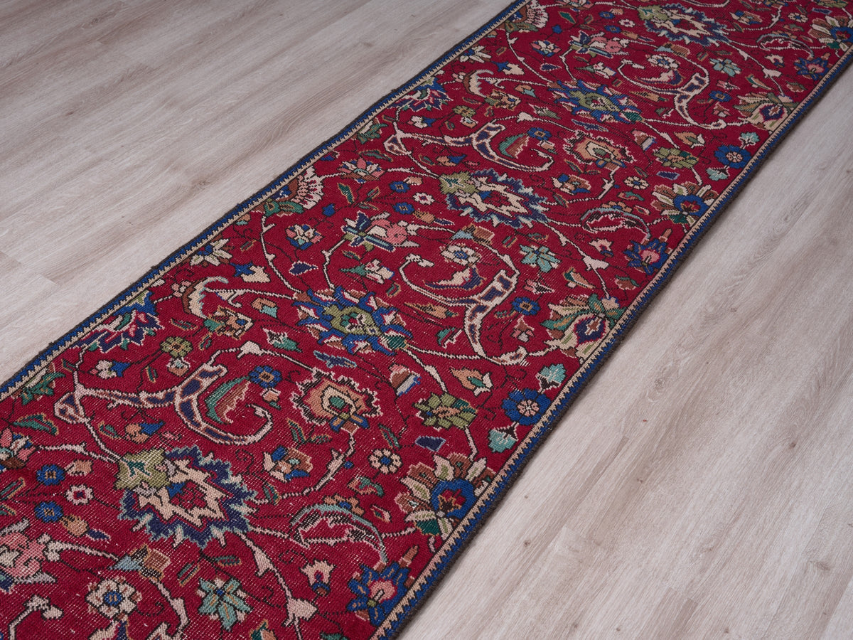 2'2" x 13'9" Oriental Persian Style Long Red Runner Rug