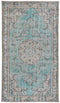 5'3" x 9'5" Vintage Handmade Blue Turkish Rug