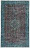 5'6" x 8'10" Vintage Blue Turkish Rug