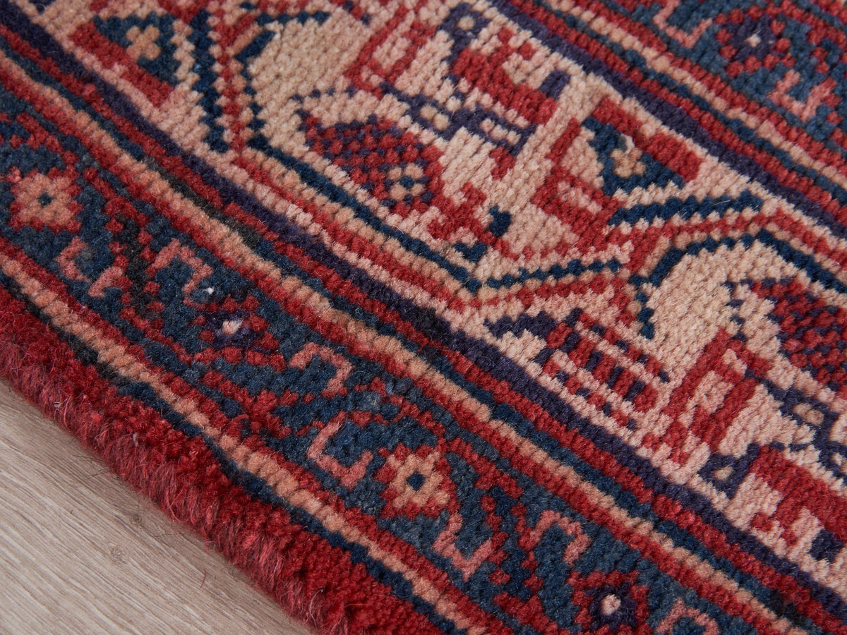 3'6" x 10'5" Oriental Persian Style Red Rug