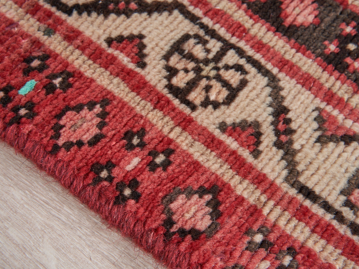 3'5" x 9'10" Red Oriental Persian Style Runner Rug