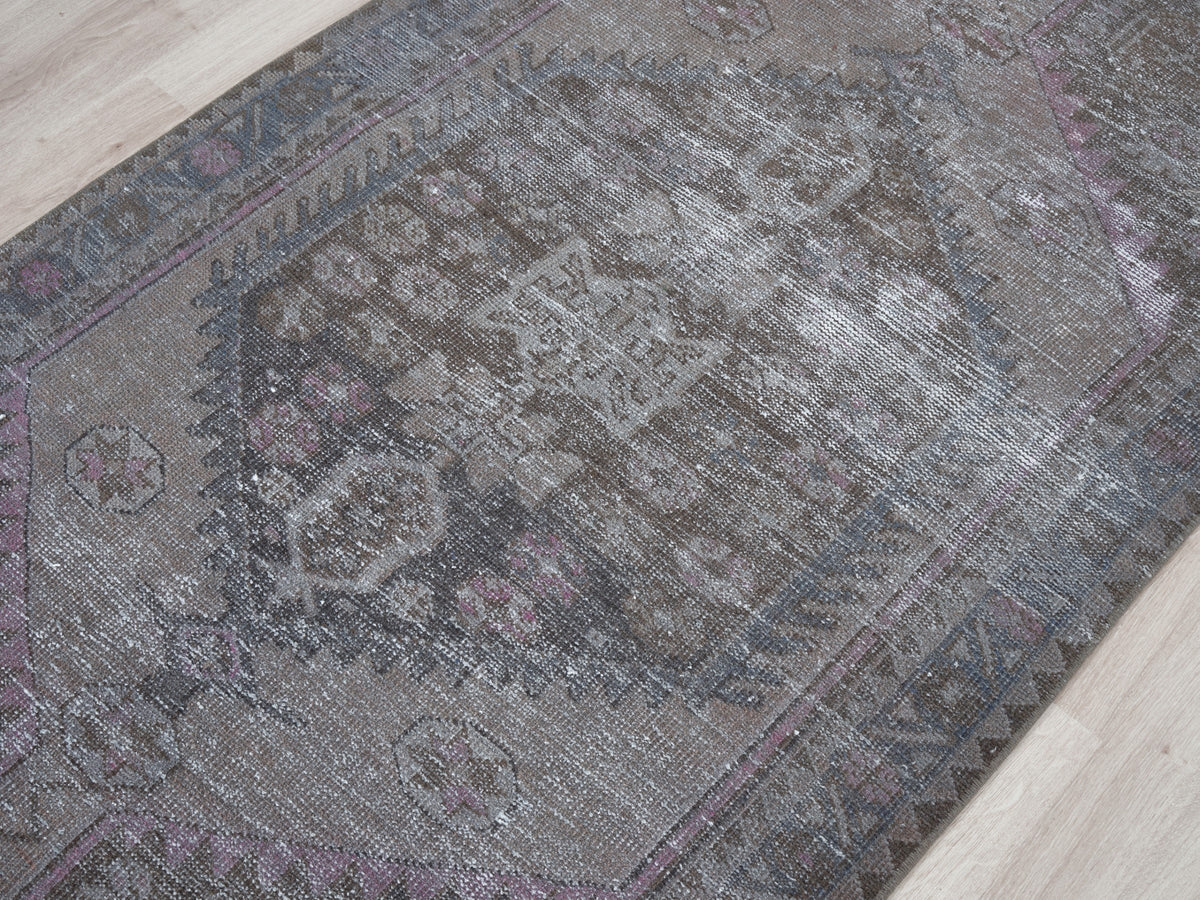 3'4" x 5'9" Vintage Blue Persian Style Small Rug