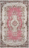 pink brown vintage rug