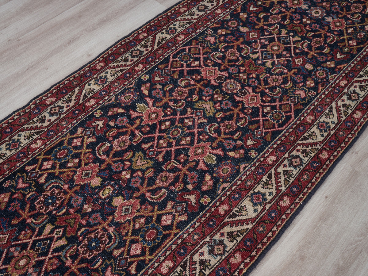 3'3" x 9'8" Oriental Persian Style Handmade Runner Rug