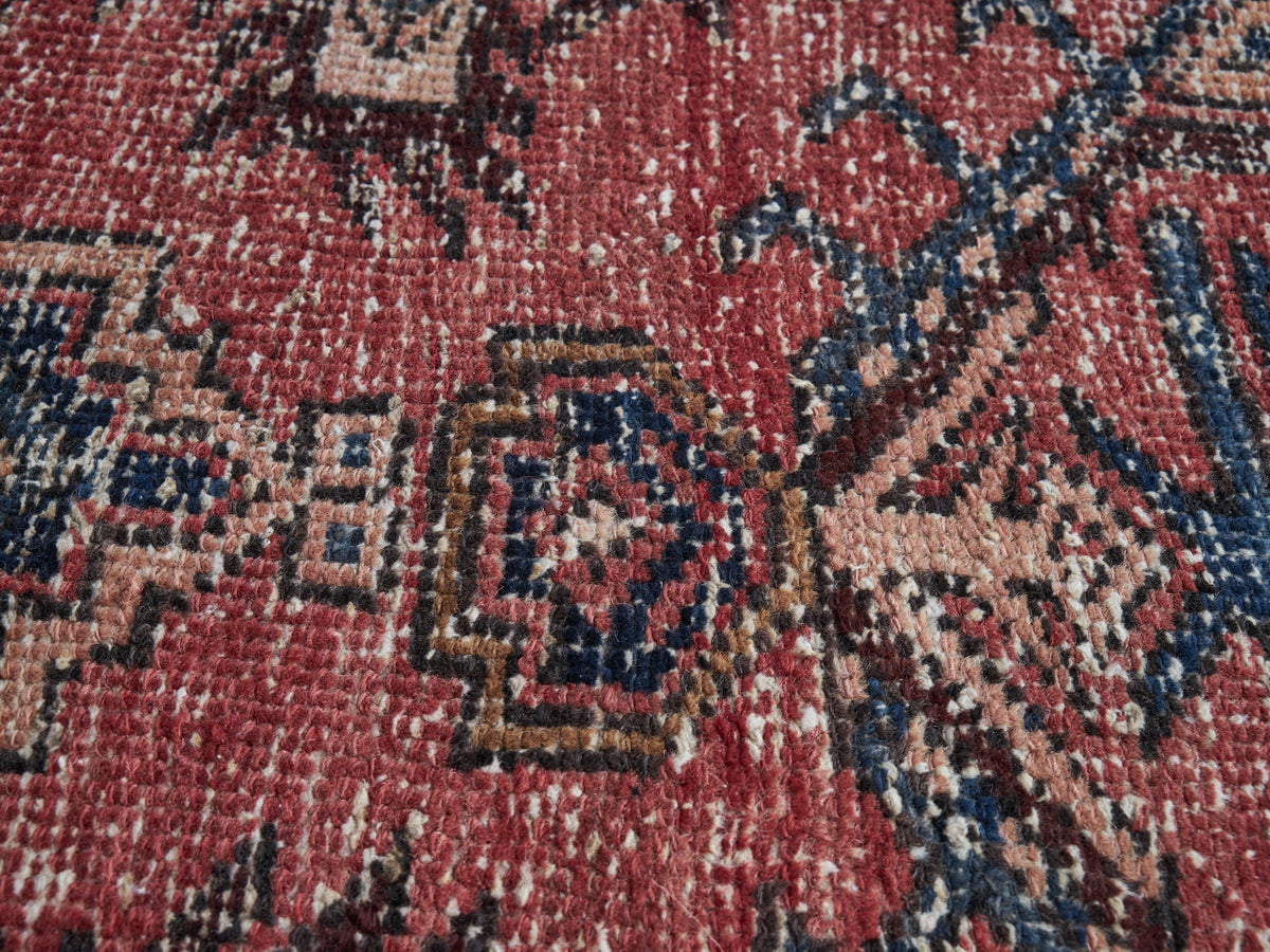 3'6" x 10'7" Oriental Persian Style Red Runner Rug