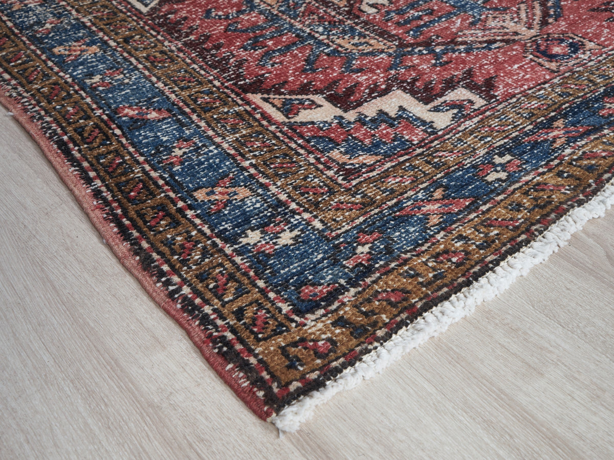 3'6" x 10'7" Oriental Persian Style Red Runner Rug