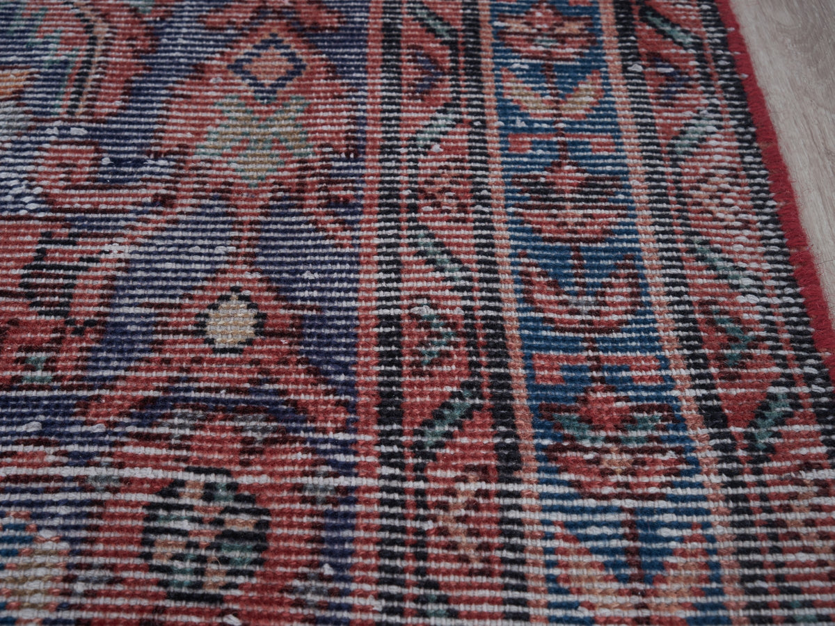 3'5" x 10'2" Vintage Persian Style Runner Rug