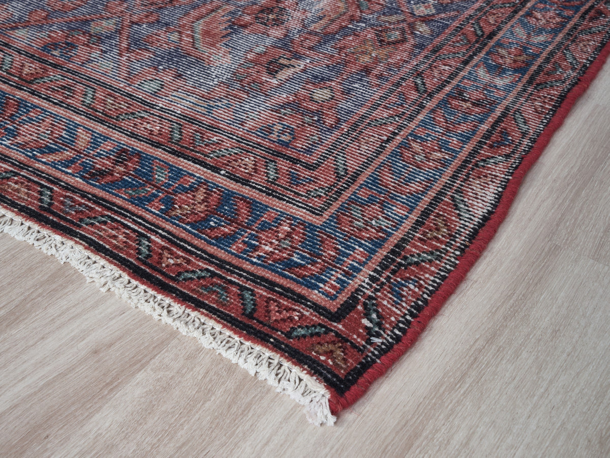 3'5" x 10'2" Vintage Persian Style Runner Rug