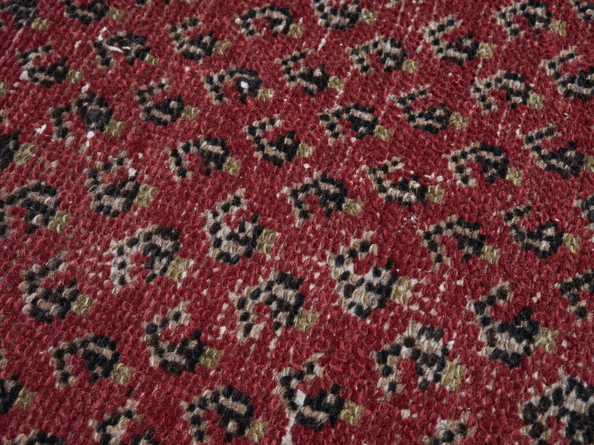 3'8" x 10'4" Red Vintage Persian Style Runner Rug