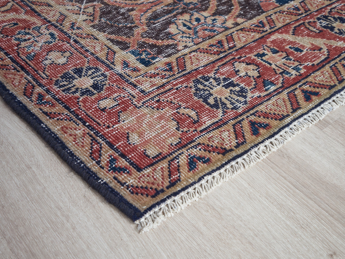 3'6" x 10'2" Vintage Persian Style Handmade Runner Rug