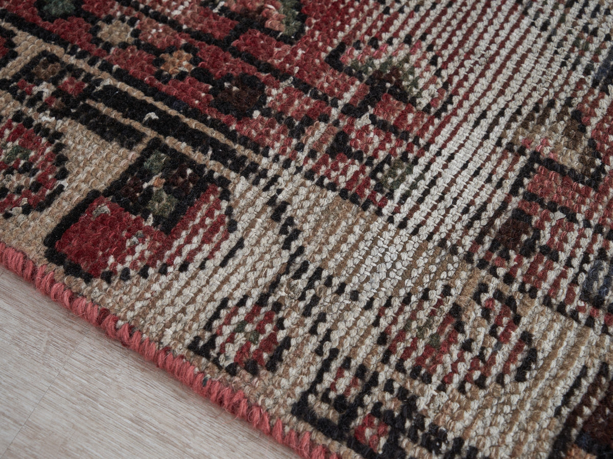 3'3" x 6'3" Vintage Persian Style Red Rug