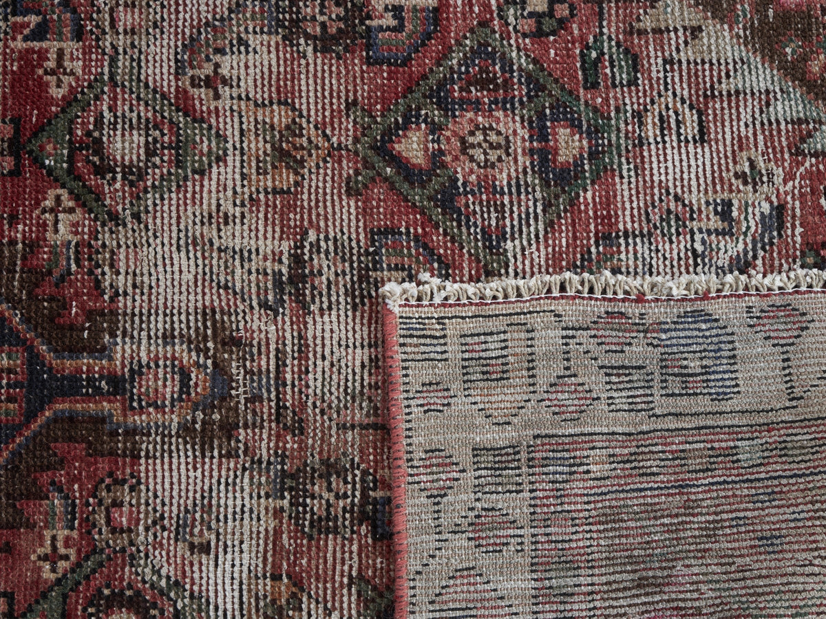 3'3" x 6'3" Vintage Persian Style Red Rug