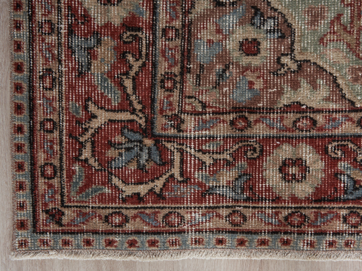 5'3" x 8'11" Handmade Vintage Turkish Area Rug