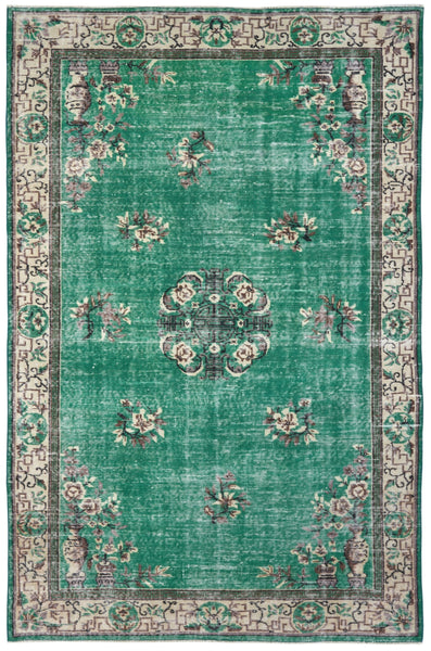 Vintage Rug, Runner Rug, Turkish Rug, Antique Rug, 31x112 inches Green Rug, Turkey Stair Rugs, Outdoor Rug, Corridor Rug, outlets 3589