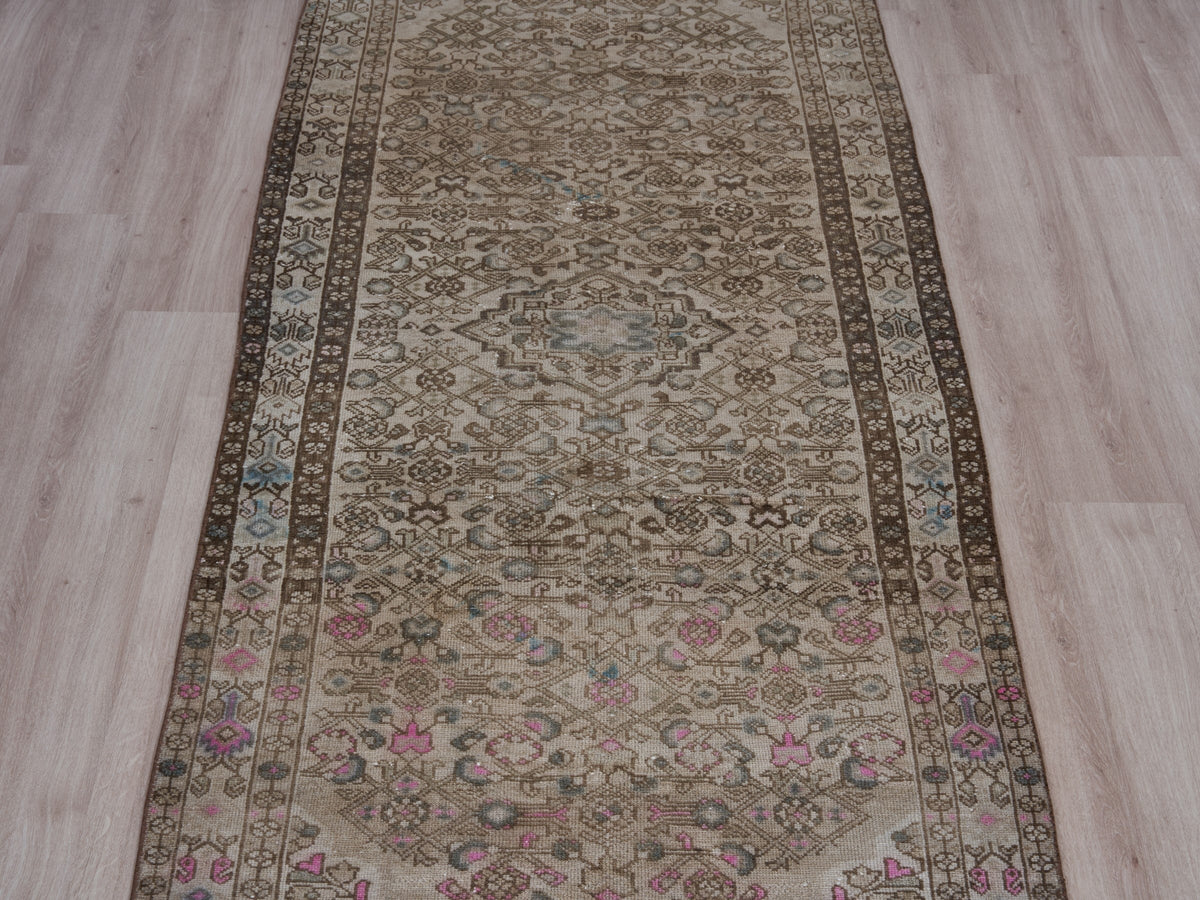 3'7" x 8'9" Oriental Persian Style Runner Rug