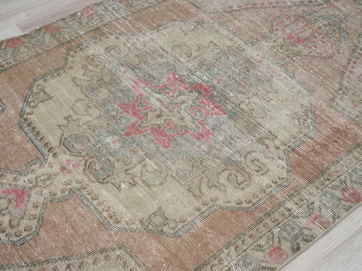 4' x 7'2" Vintage Turkish Area Rug