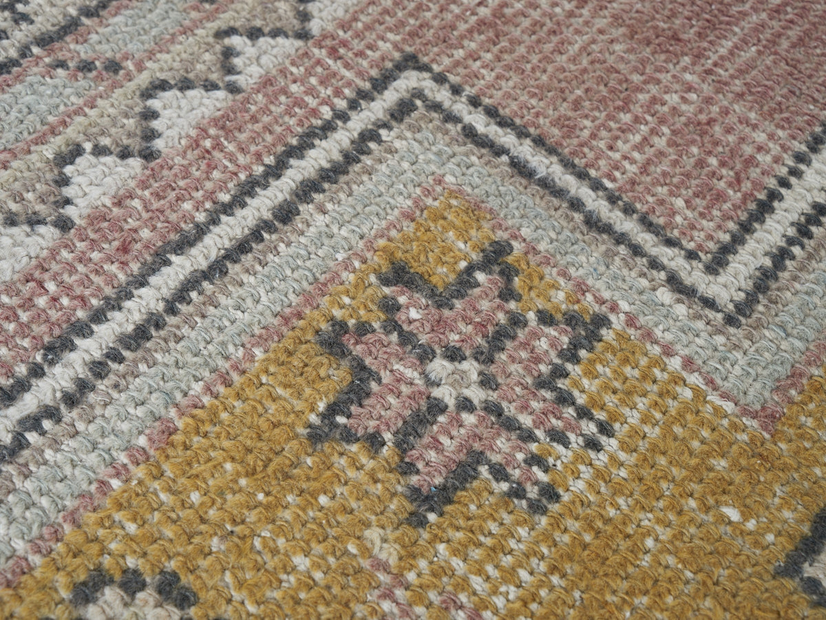 3'9" x 8'7" Vintage Turkish Runner Rug