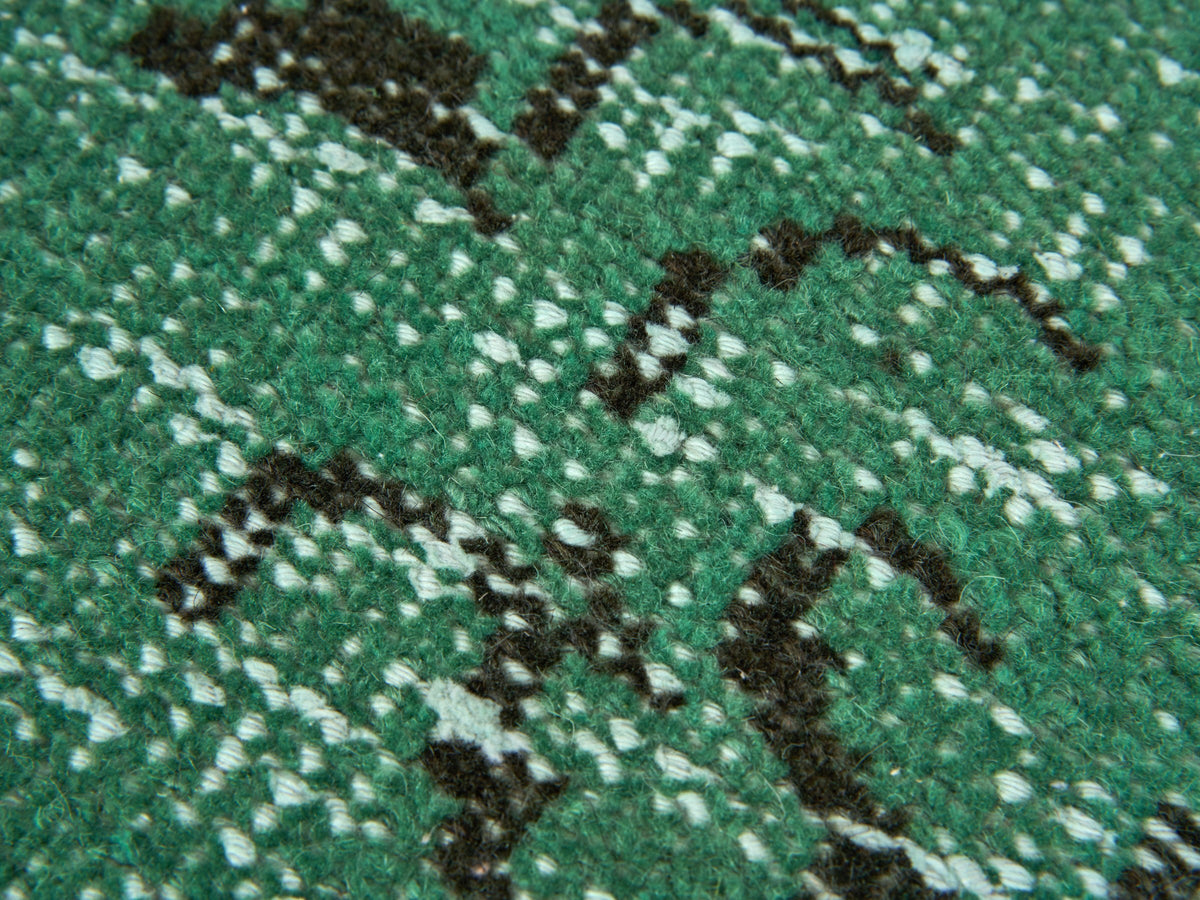 4'8" x 8'8" Green Vintage Turkish Rug