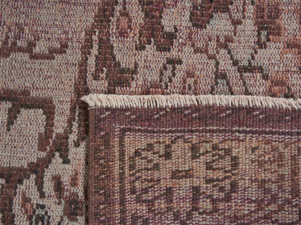 5'9" x 9'1" Vintage Brown Turkish Area Rug