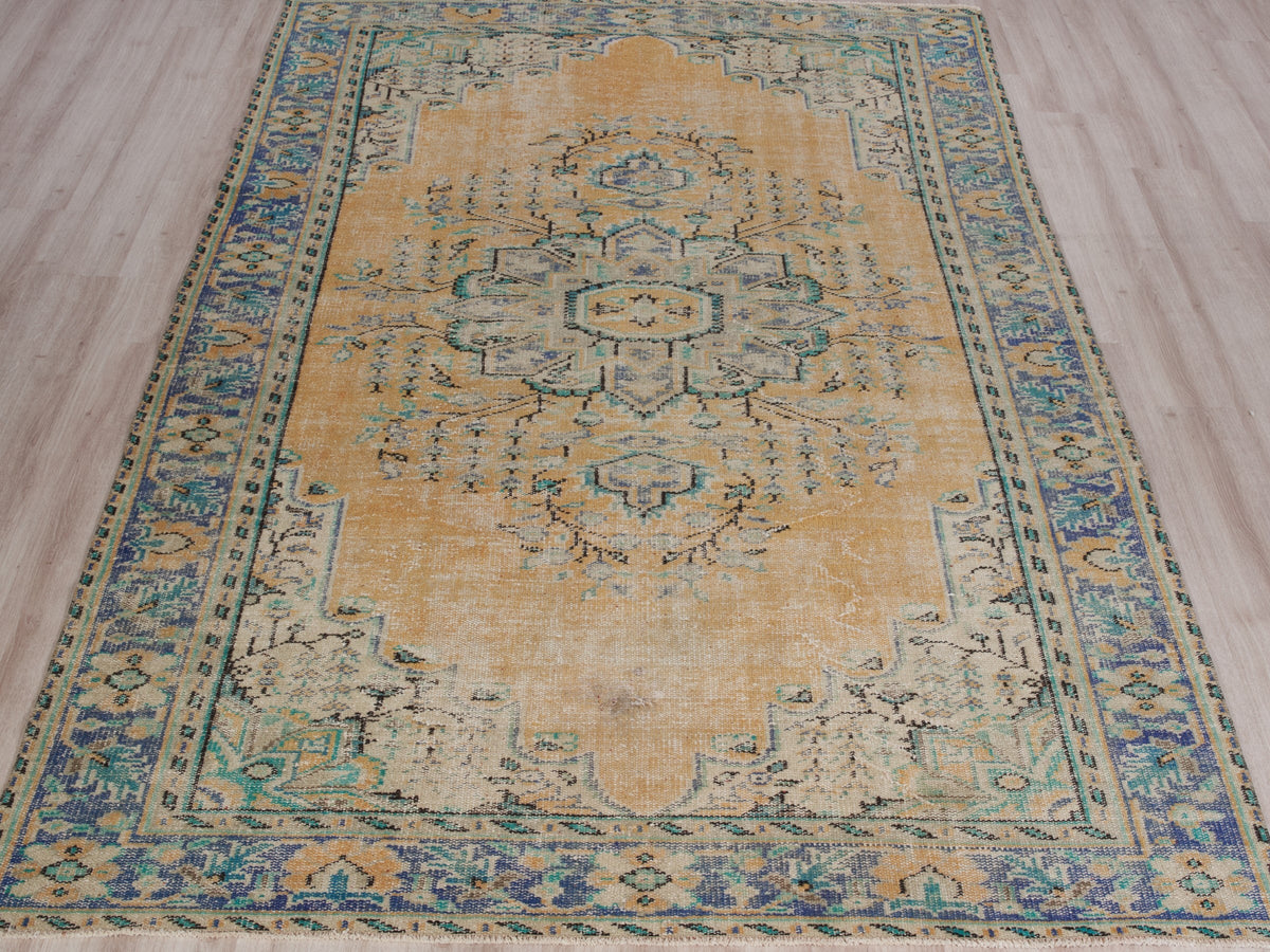 6'5" x 10' Vintage Turkish Area Rug