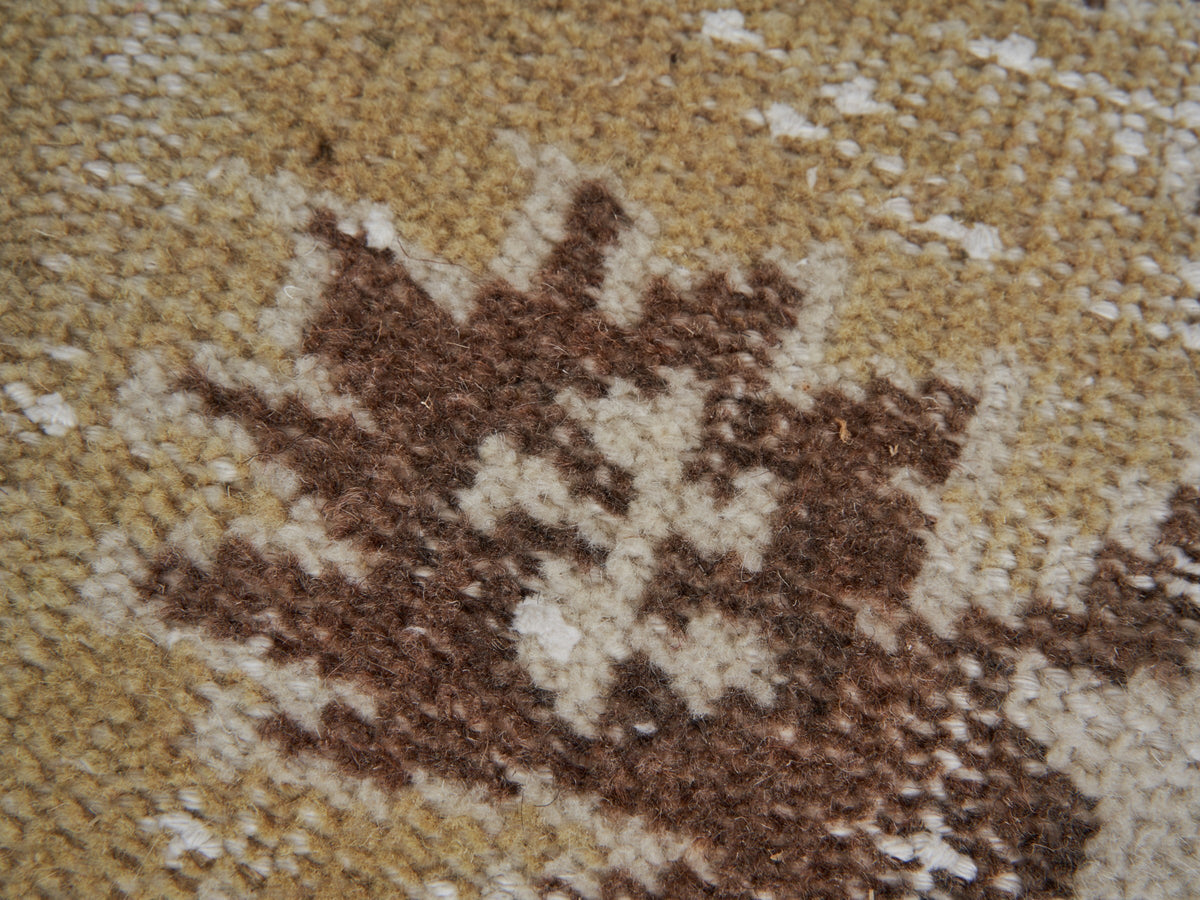 5'2" x 7'9" Vintage Neutral Handmade Scatter Rug