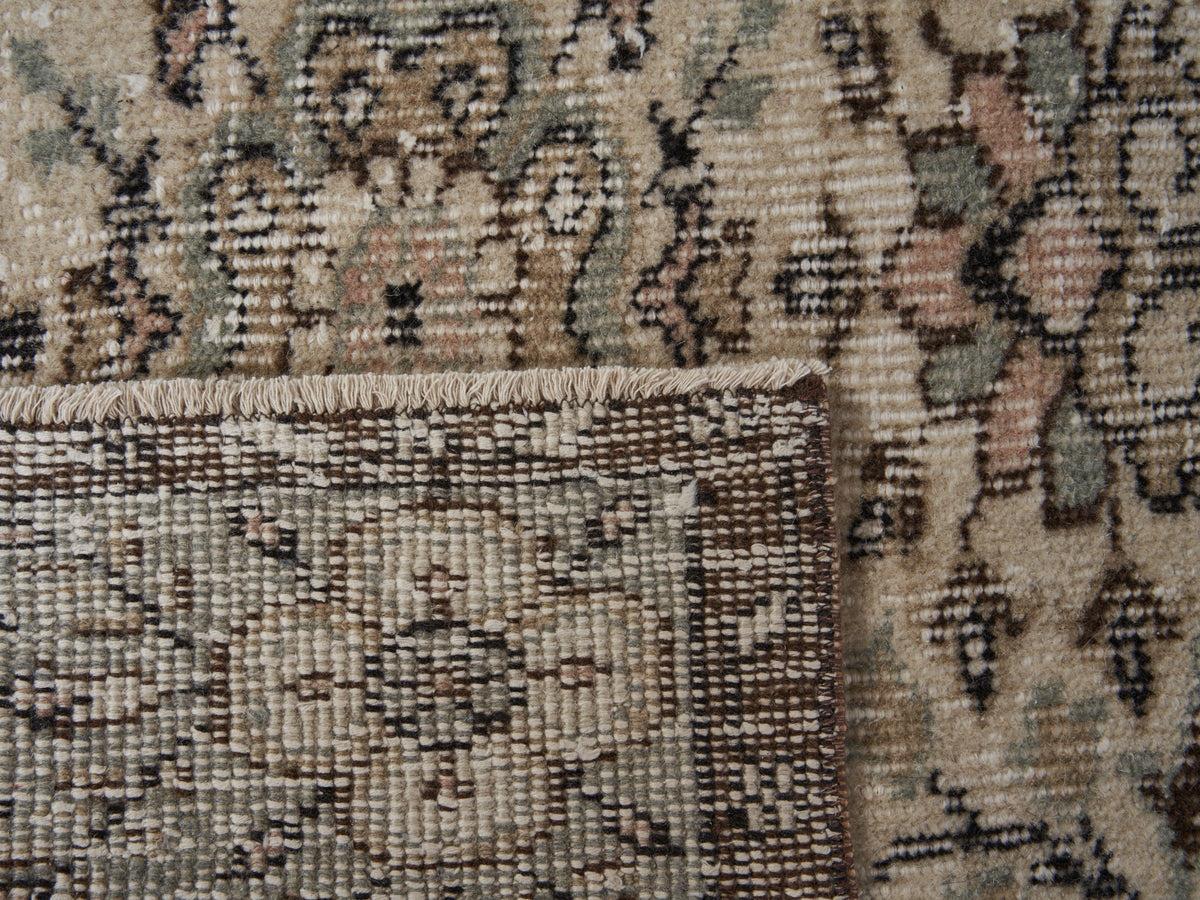 6'2" x 9'9" Neutral Vintage Turkish Large Rug