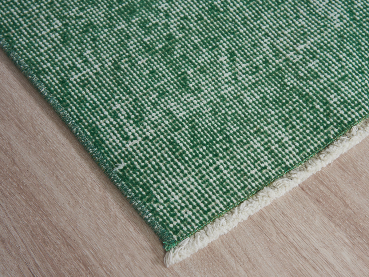 3'8" x 6'8" Vintage Green Scatter Rug