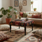 Handmade Vintage Kilim Upholstered Coffee Table