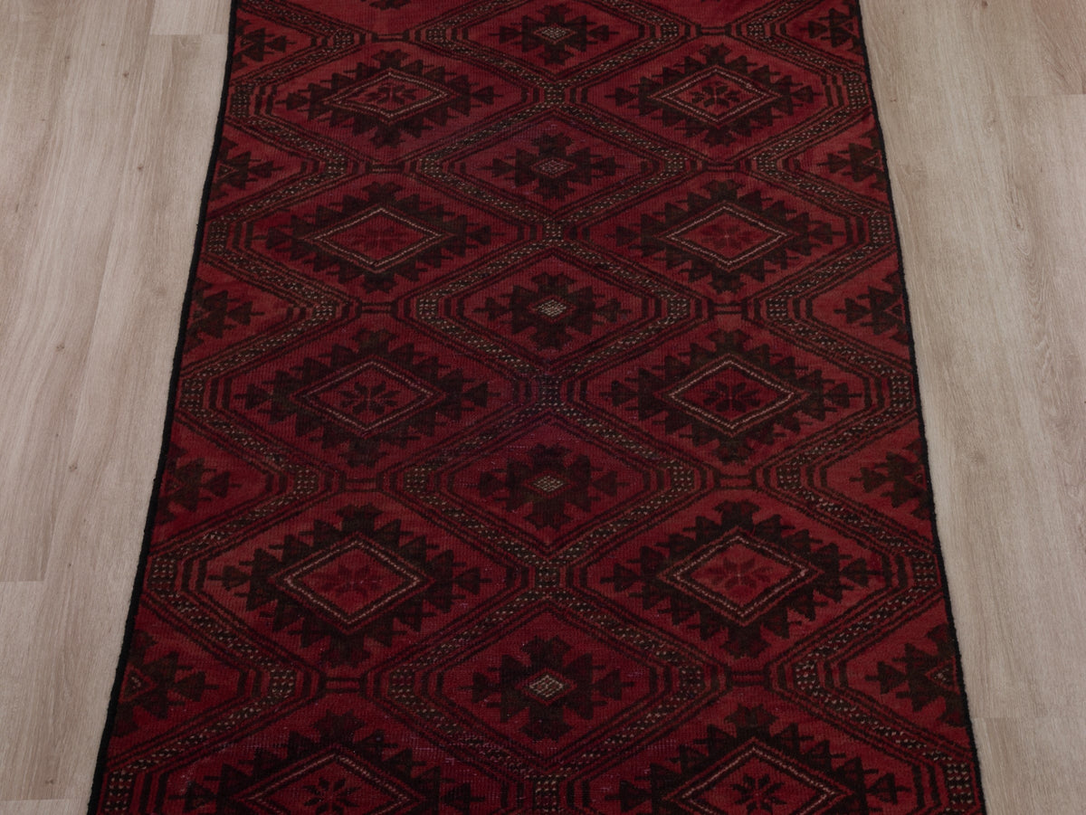 2'10" x 6' Persian Style Red Small Runner Rug