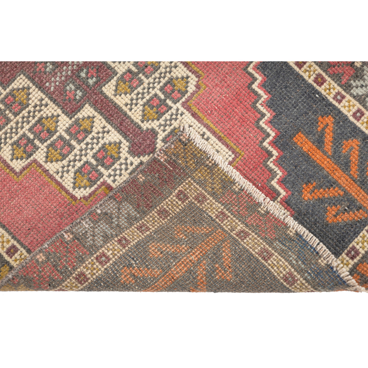 Neble - (1'10" x 3'8") Vintage Turkish Mini Rug