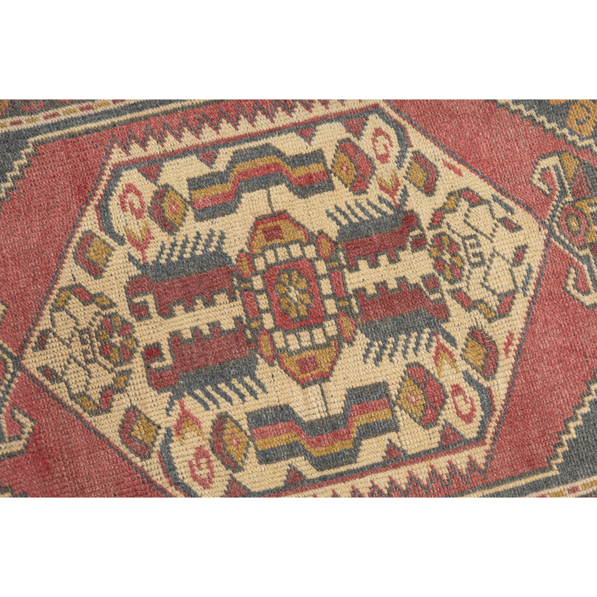 Mern - (1'10" x 3'10") Vintage Turkish Mini Rug