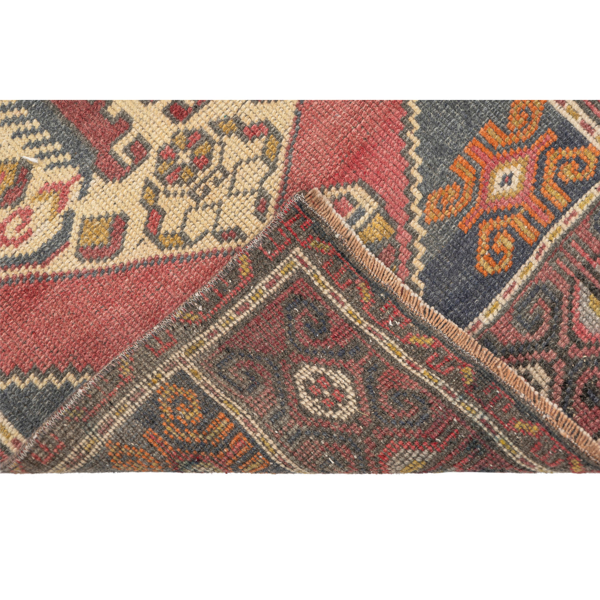 Mern - (1'10" x 3'10") Vintage Turkish Mini Rug