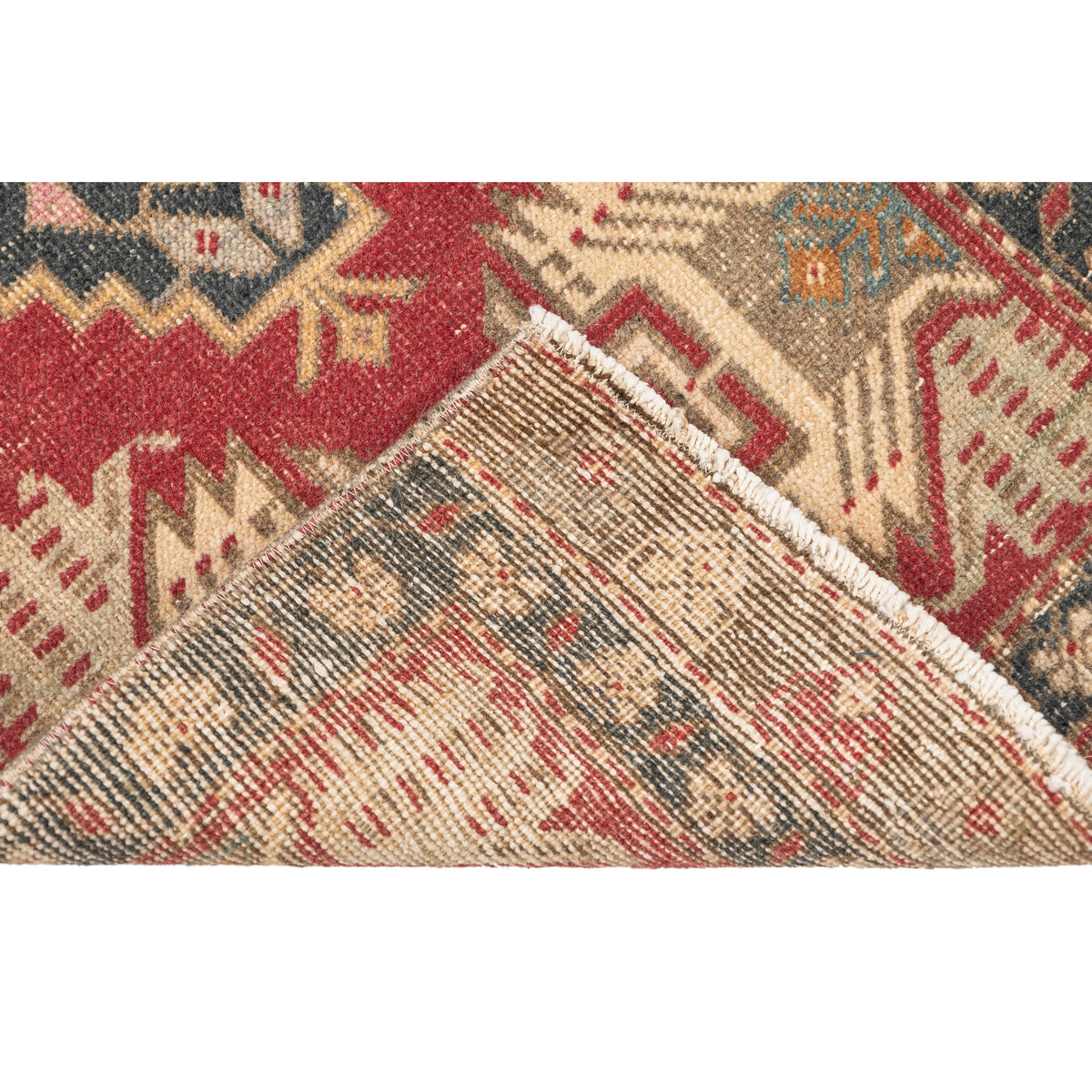 Bhamo - (1'7" x 3'7") Vintage Turkish Mini Rug