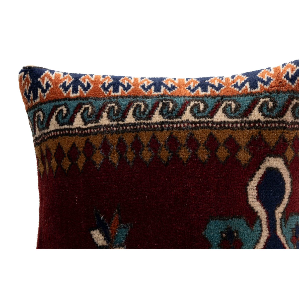 Handwoven Oriental Rug Pillow Cover 16" x 16"