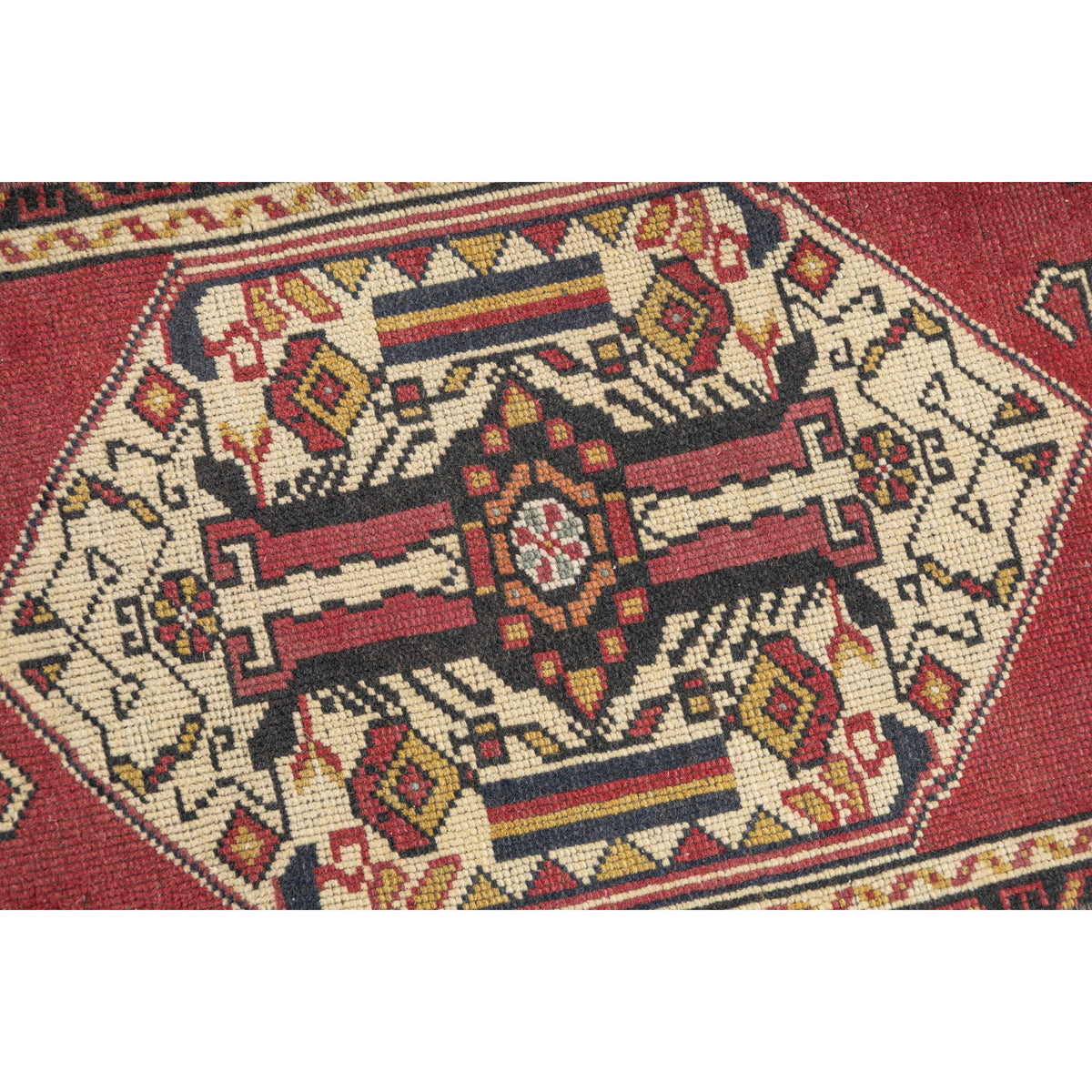 Kanzu - (1'8" x 3'9") Vintage Turkish Mini Rug