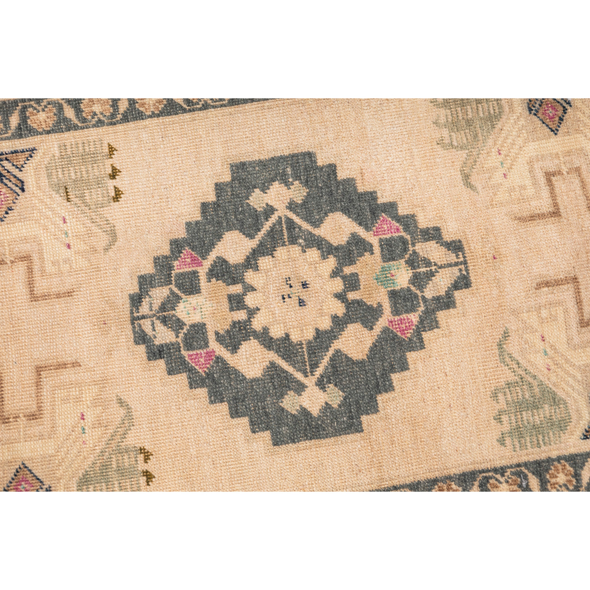 Mintha - (1'8" x 3'5") Vintage Turkish Mini Rug