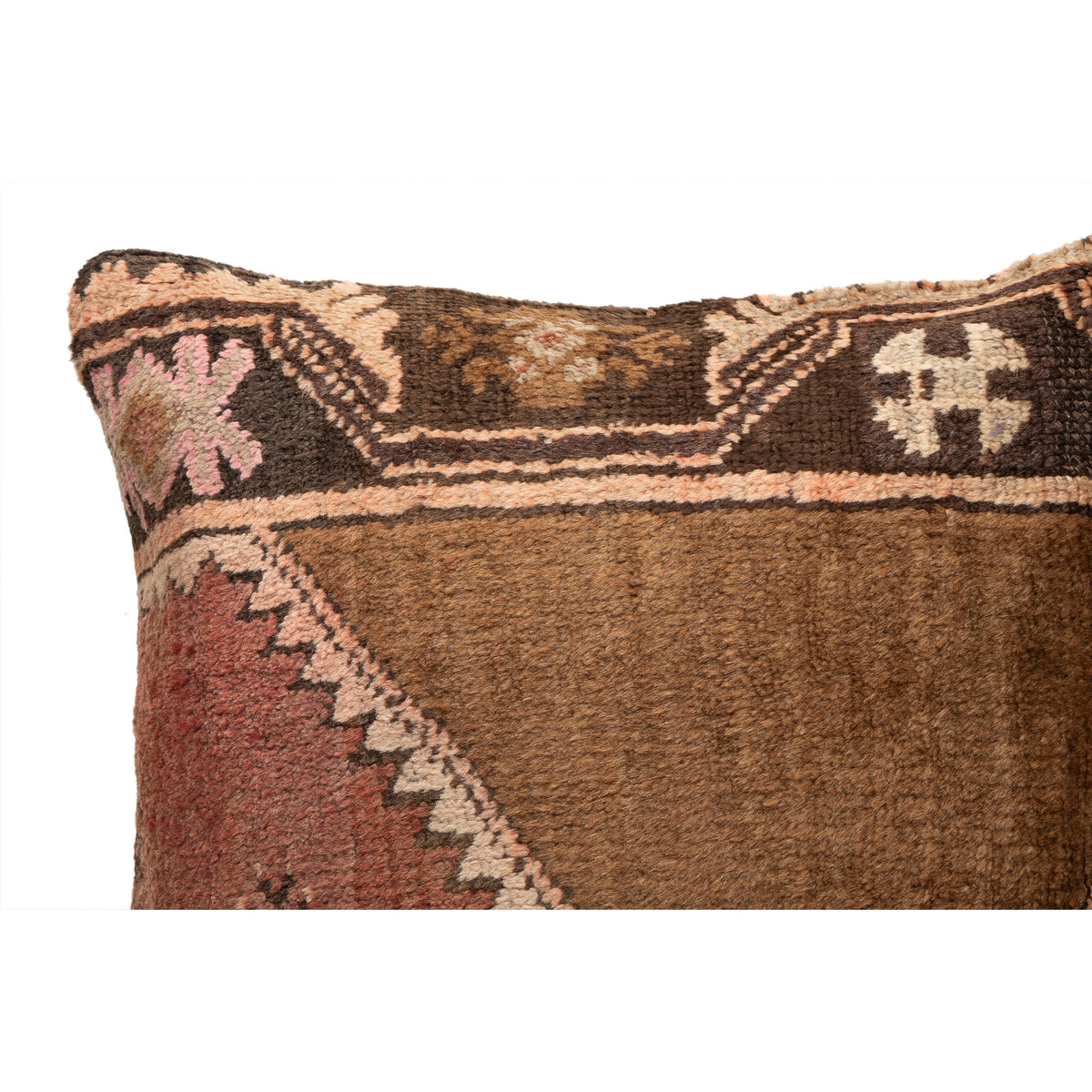 Oriental Neutral Rug Pillow Cover 20" x 20"