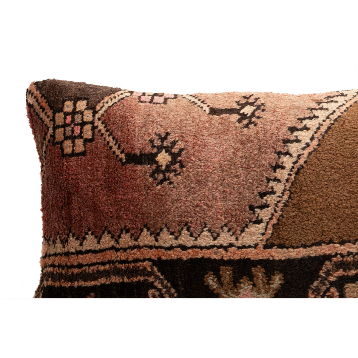 Handwoven Turkish Rug Pillow Cover 16" x 24"