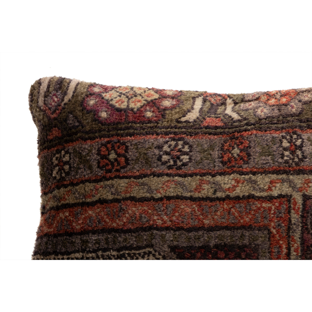 Handwoven Ethnic Rug Pillow Cover 12" x 20"