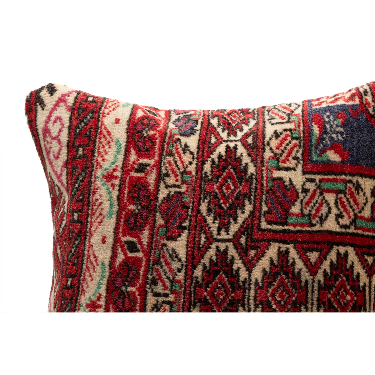 Oriental Red Rug Pillow Cover 16" x 16"