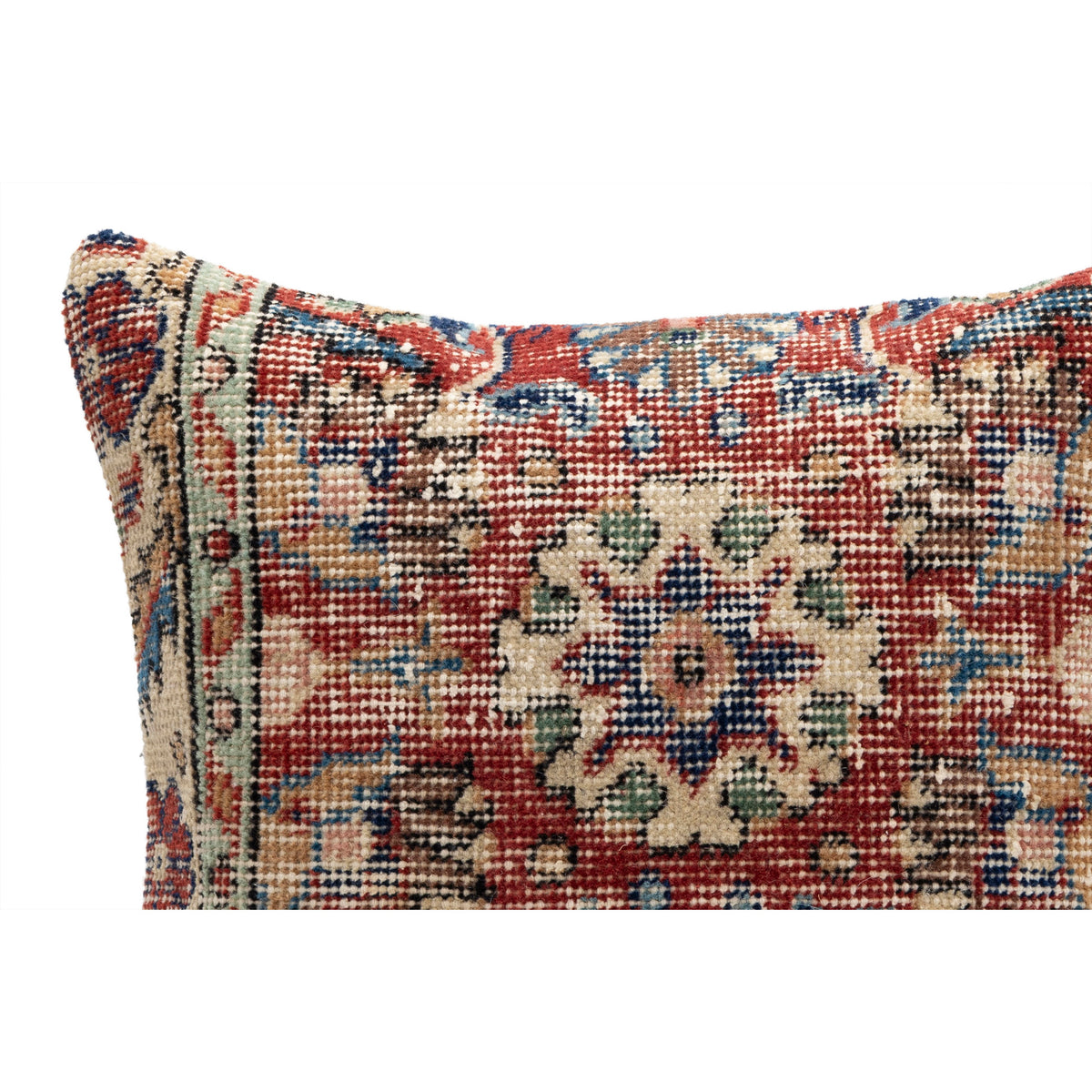 Vintage Rug Pillow Cover 16" x 16"